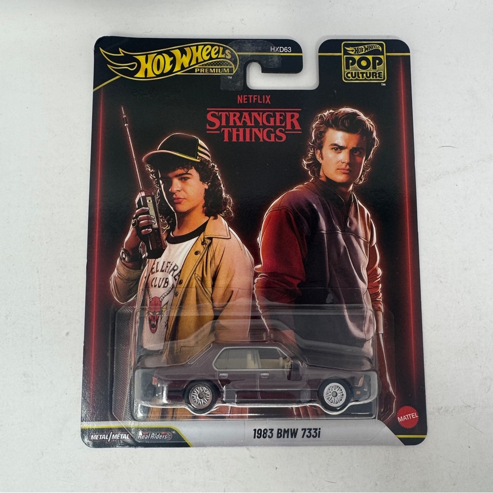 New Hot Wheels Premium 2025 Pop Culture Stranger Things 1983 BMW 733i JHW81